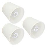 3Pcs Table Lampshade Hand Crafted High Transmittance Soft Cloth Highly Durable Safe Design Small Lamp Shades