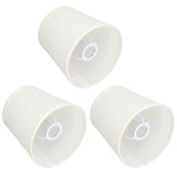 3Pcs Table Lampshade Hand Crafted High Transmittance Soft Cloth Highly Durable Safe Design Small Lamp Shades - Extra Image