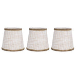 3Pcs Small Lamp Shades Hand Crafted Exquisite Soft Lightweight Dustproof High Luminousness Table Lampshade