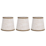 3Pcs Small Lamp Shades Hand Crafted Exquisite Soft Lightweight Dustproof High Luminousness Table Lampshade