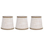 3Pcs Small Lamp Shades Hand Crafted Exquisite Soft Lightweight Dustproof High Luminousness Table Lampshade