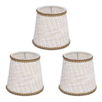 3Pcs Small Lamp Shades Hand Crafted Exquisite Soft Lightweight Dustproof High Luminousness Table Lampshade