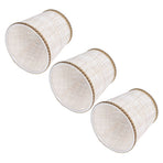3Pcs Small Lamp Shades Hand Crafted Exquisite Soft Lightweight Dustproof High Luminousness Table Lampshade