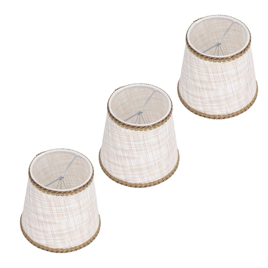 3Pcs Small Lamp Shades Hand Crafted Exquisite Soft Lightweight Dustproof High Luminousness Table Lampshade