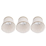 3Pcs Small Lamp Shades Hand Crafted Exquisite Soft Lightweight Dustproof High Luminousness Table Lampshade