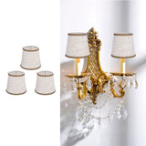 3Pcs Small Lamp Shades Hand Crafted Exquisite Soft Lightweight Dustproof High Luminousness Table Lampshade