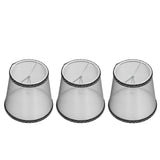 3pcs E14 Cloth Lamp Shade Excellent Light Transmission Chandelier Lamp Shade for Household - Front View