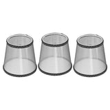 3pcs E14 Cloth Lamp Shade Excellent Light Transmission Chandelier Lamp Shade for Household - 45-Degree Angle