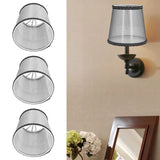 3pcs E14 Cloth Lamp Shade Excellent Light Transmission Chandelier Lamp Shade for Household - Extra Image