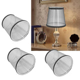 3pcs E14 Cloth Lamp Shade Excellent Light Transmission Chandelier Lamp Shade for Household - Extra Image