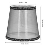 3pcs E14 Cloth Lamp Shade Excellent Light Transmission Chandelier Lamp Shade for Household - Extra Image