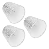 3Pcs Small Lamp Shades E14 Bright Surface Thin Lightweight High Transmittance Safe Design Table Lampshade - Front View