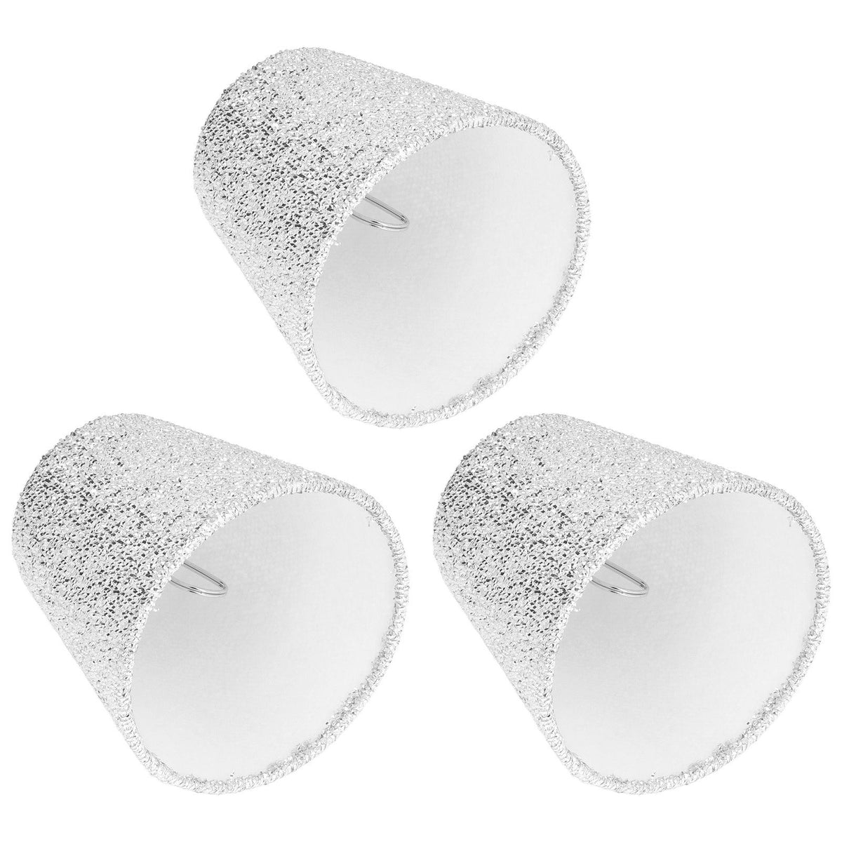 3Pcs Small Lamp Shades E14 Bright Surface Thin Lightweight High Transmittance Safe Design Table Lampshade