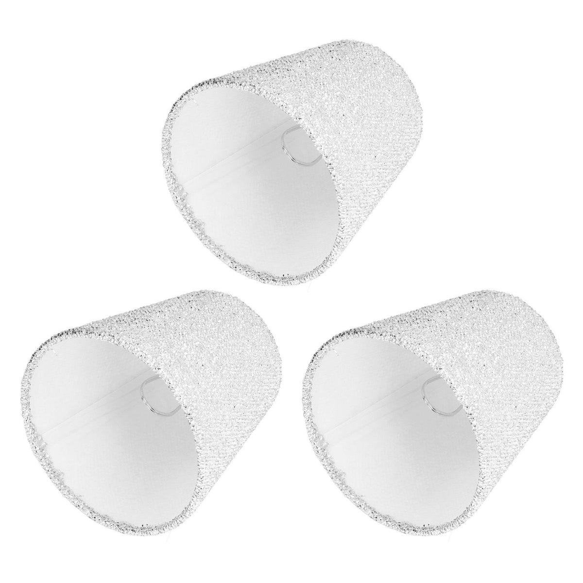 3Pcs Small Lamp Shades E14 Bright Surface Thin Lightweight High Transmittance Safe Design Table Lampshade