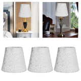 3Pcs Small Lamp Shades E14 Bright Surface Thin Lightweight High Transmittance Safe Design Table Lampshade
