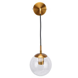 Modern Retro Wall Lamp Decorative Minimalis Glass Ball E27 Wall Light for Living Room Bedroom Study 110‑240V
