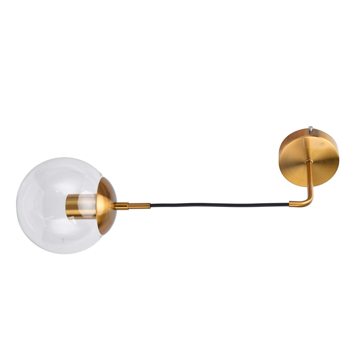 Modern Retro Wall Lamp Decorative Minimalis Glass Ball E27 Wall Light for Living Room Bedroom Study 110‑240V