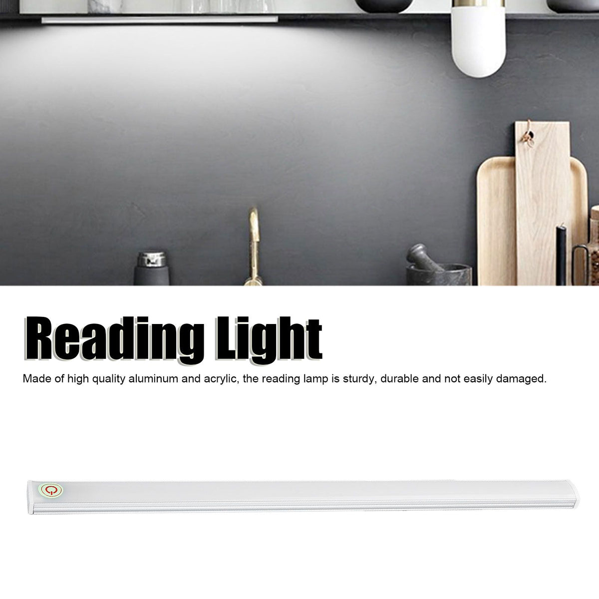 USB Reading Light Durable Easy Installation Uniform Soft Lighting Simple Fashionable Touch Lamp