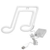 LED Neon Light Music Note Neon Night Light Concert Wall Lamp Party Wall Hanging Neon LampPink Light