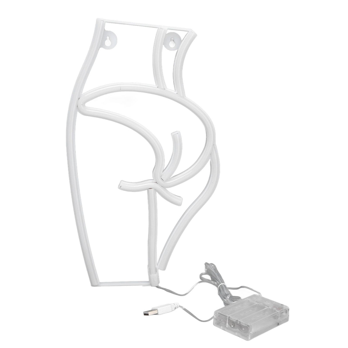 Neon Light Female Model Interesting Shape Dual Power Supply Easy Carry LED Night Light for Bar KTVPink Light