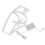 Neon Light Female Model Interesting Shape Dual Power Supply Easy Carry LED Night Light for Bar KTVPink Light - Close-Up Angle