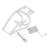 Neon Light Female Model Interesting Shape Dual Power Supply Easy Carry LED Night Light for Bar KTVPink Light - Low Angle