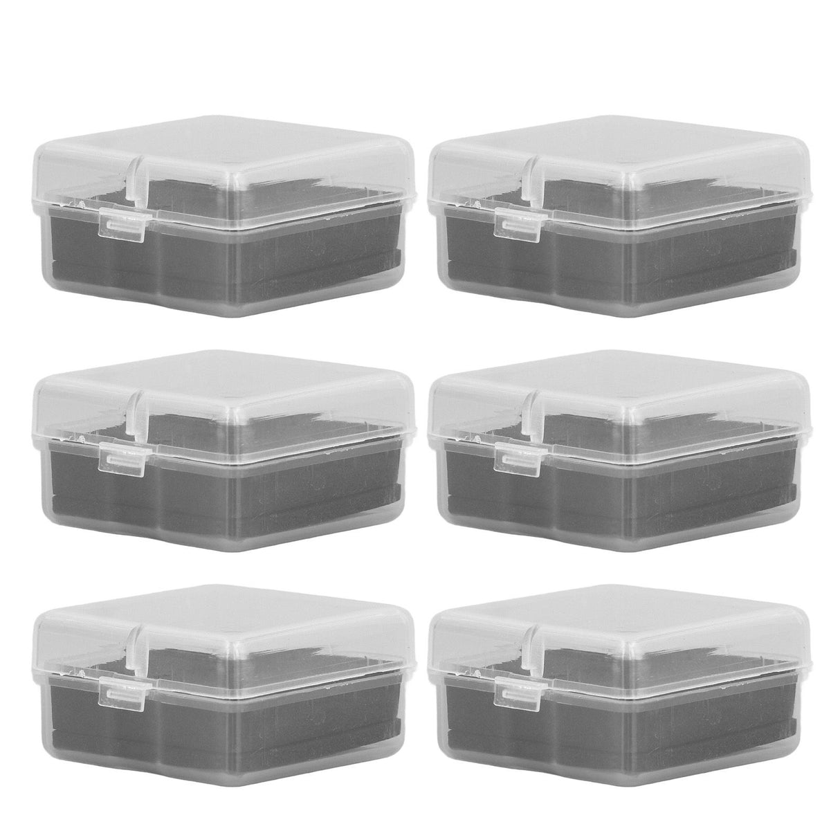 10PCS 4x4x2cm Lamp Holder Storage Box Portable Jewelry Storage Box Small Parts Medicine Storage Container