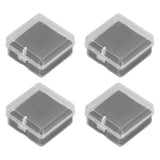 10PCS 4x4x2cm Lamp Holder Storage Box Portable Jewelry Storage Box Small Parts Medicine Storage Container - Side View