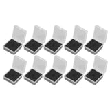 10PCS 4x4x2cm Lamp Holder Storage Box Portable Jewelry Storage Box Small Parts Medicine Storage Container - Low Angle