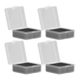 10PCS 4x4x2cm Lamp Holder Storage Box Portable Jewelry Storage Box Small Parts Medicine Storage Container - Extra Image