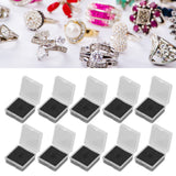 10PCS 4x4x2cm Lamp Holder Storage Box Portable Jewelry Storage Box Small Parts Medicine Storage Container