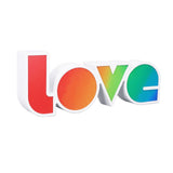 Love Letter Night Light Hangable Decorative Desktop LED Neon Lamp for Wedding Party BedroomGradients - Rear View