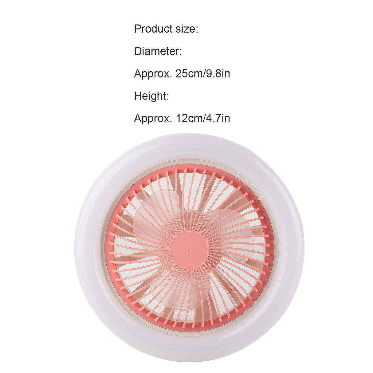 Ceiling Fan Light Small E27 30W Silent Adjustable LED Fan Lamp for Kids Room Bedroom 85‑265V