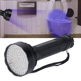 UV Flashlight 100 LED Beads 395nm Easy Use Excellent Performance Anti Slip Treatment Fluorescent Detection Supplies