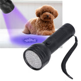 UV Flashlight 51 LED 395nm Waterproof Large Irradiation Range Excellent Performance Fluorescent Detection Supplies