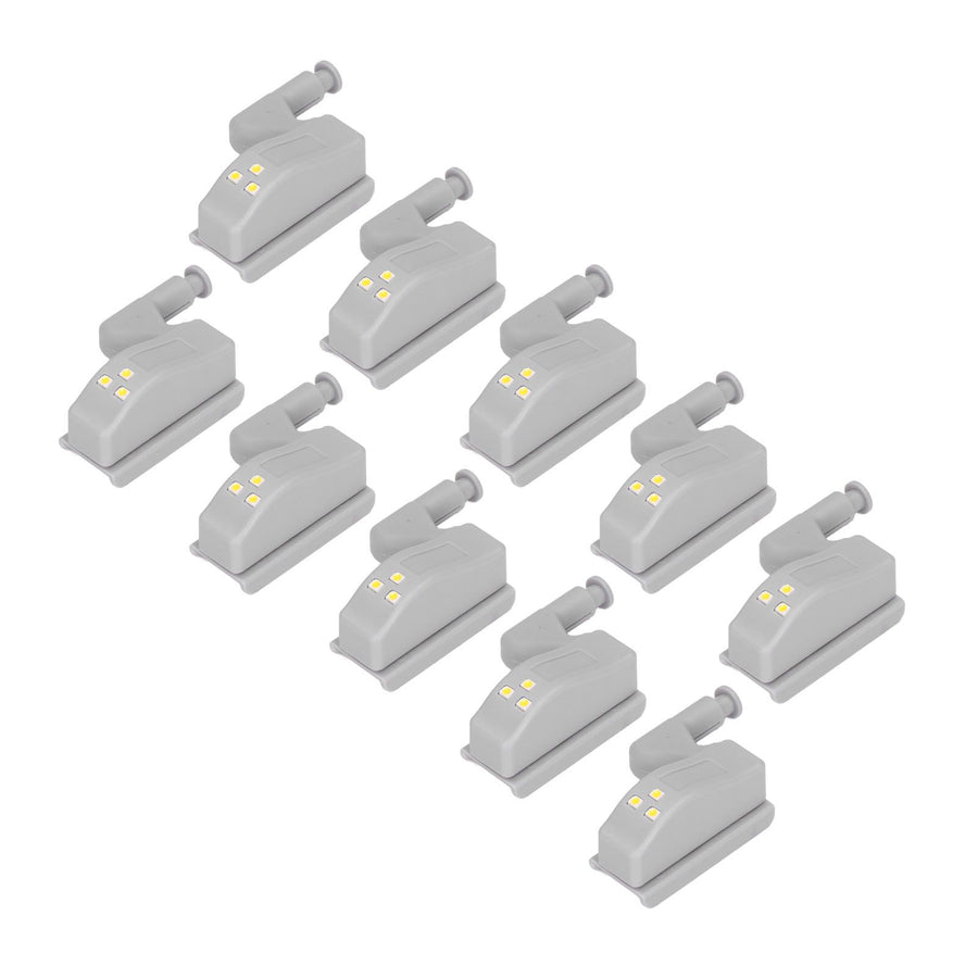 10pcs LED Cabinet Inner Hinge Sensor Light Bedroom Closet Wardrobe Cupboard Night Light