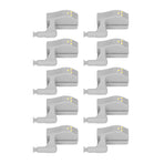 10pcs LED Cabinet Inner Hinge Sensor Light Bedroom Closet Wardrobe Cupboard Night Light
