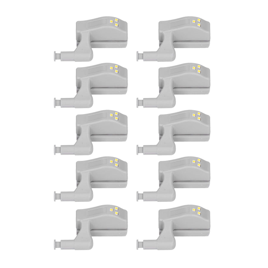 10pcs LED Cabinet Inner Hinge Sensor Light Bedroom Closet Wardrobe Cupboard Night Light