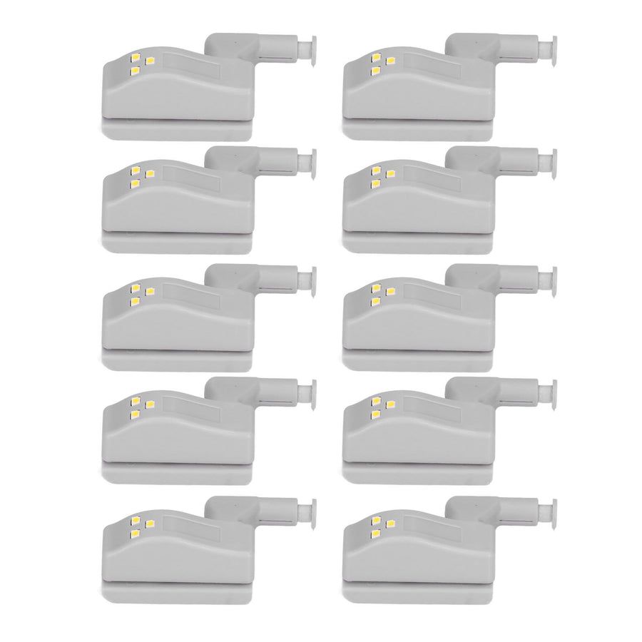 10pcs LED Cabinet Inner Hinge Sensor Light Bedroom Closet Wardrobe Cupboard Night Light