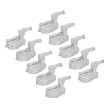 10pcs LED Cabinet Inner Hinge Sensor Light Bedroom Closet Wardrobe Cupboard Night Light - Low Angle