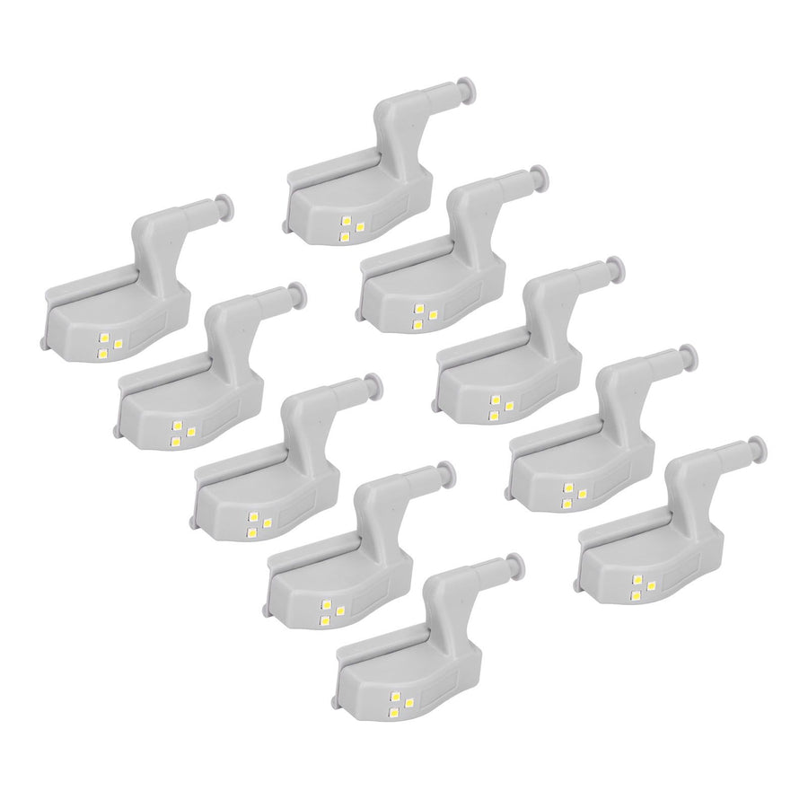 10pcs LED Cabinet Inner Hinge Sensor Light Bedroom Closet Wardrobe Cupboard Night Light