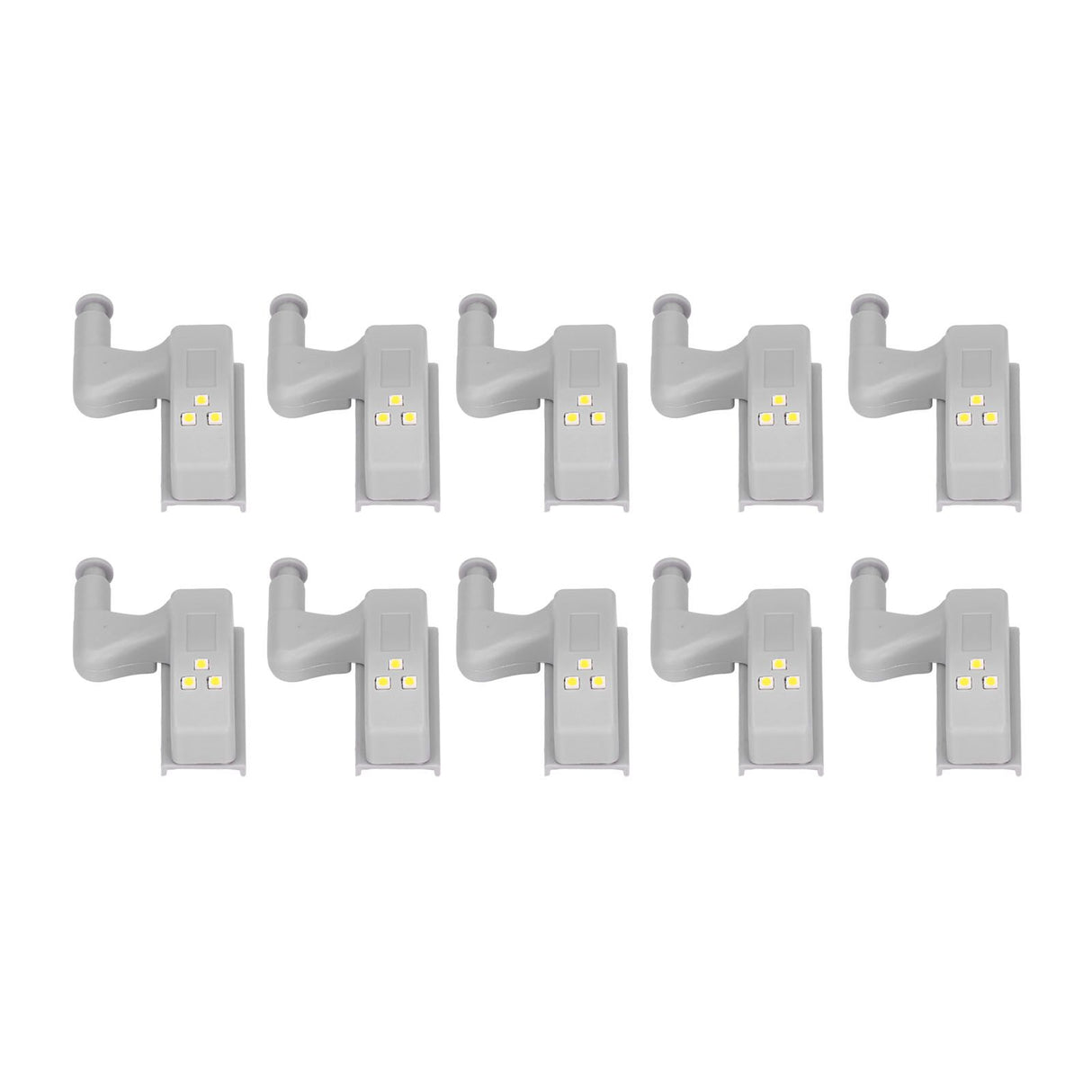 10pcs LED Cabinet Inner Hinge Sensor Light Bedroom Closet Wardrobe Cupboard Night Light