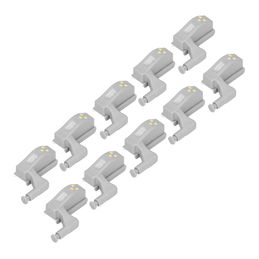 10pcs LED Cabinet Inner Hinge Sensor Light Bedroom Closet Wardrobe Cupboard Night Light