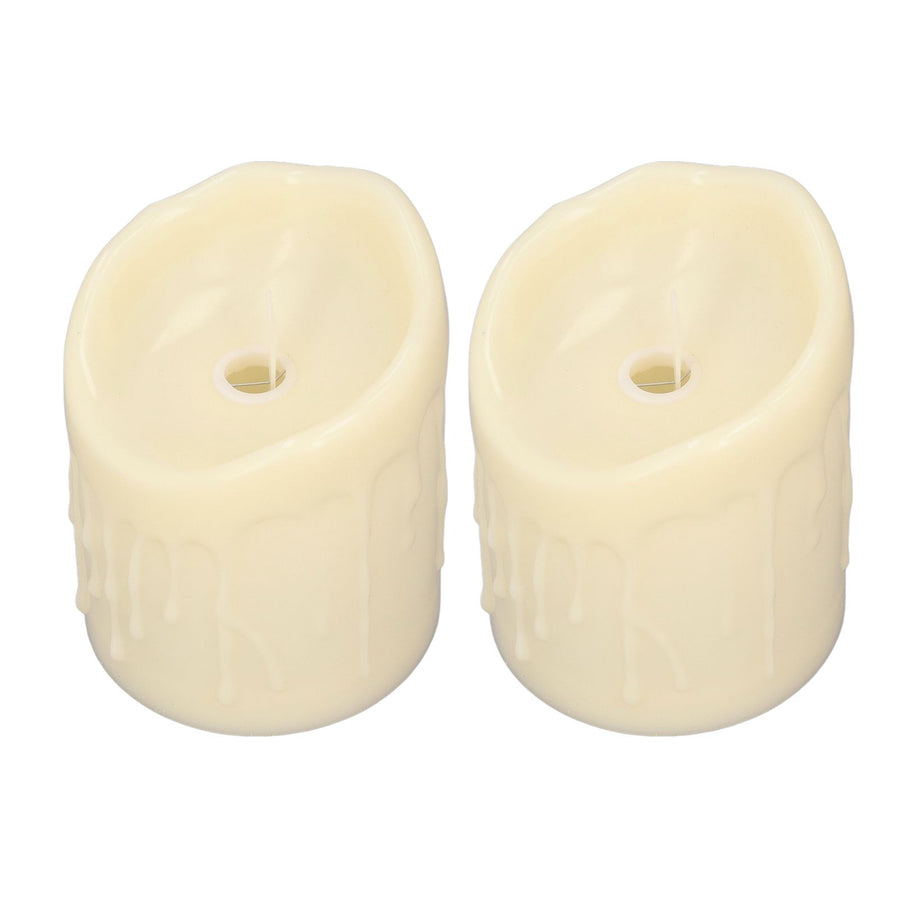 2pcs Flameless Candles Lamp Simulation LED Candle Light for Dating Wedding Proposal