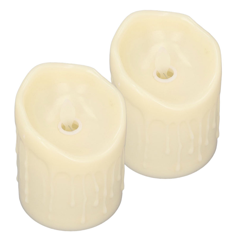 2pcs Flameless Candles Lamp Simulation LED Candle Light for Dating Wedding Proposal