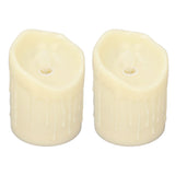 2pcs Flameless Candles Lamp Simulation LED Candle Light for Dating Wedding Proposal - Close-Up Angle