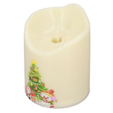 LED Candle Light Battery Powered Flameless Simulation Christmas Decoration Lamp BZ2863‑W‑2 - 45-Degree Angle