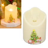 LED Candle Light Battery Powered Flameless Simulation Christmas Decoration Lamp BZ2863‑W‑2 - Extra Image
