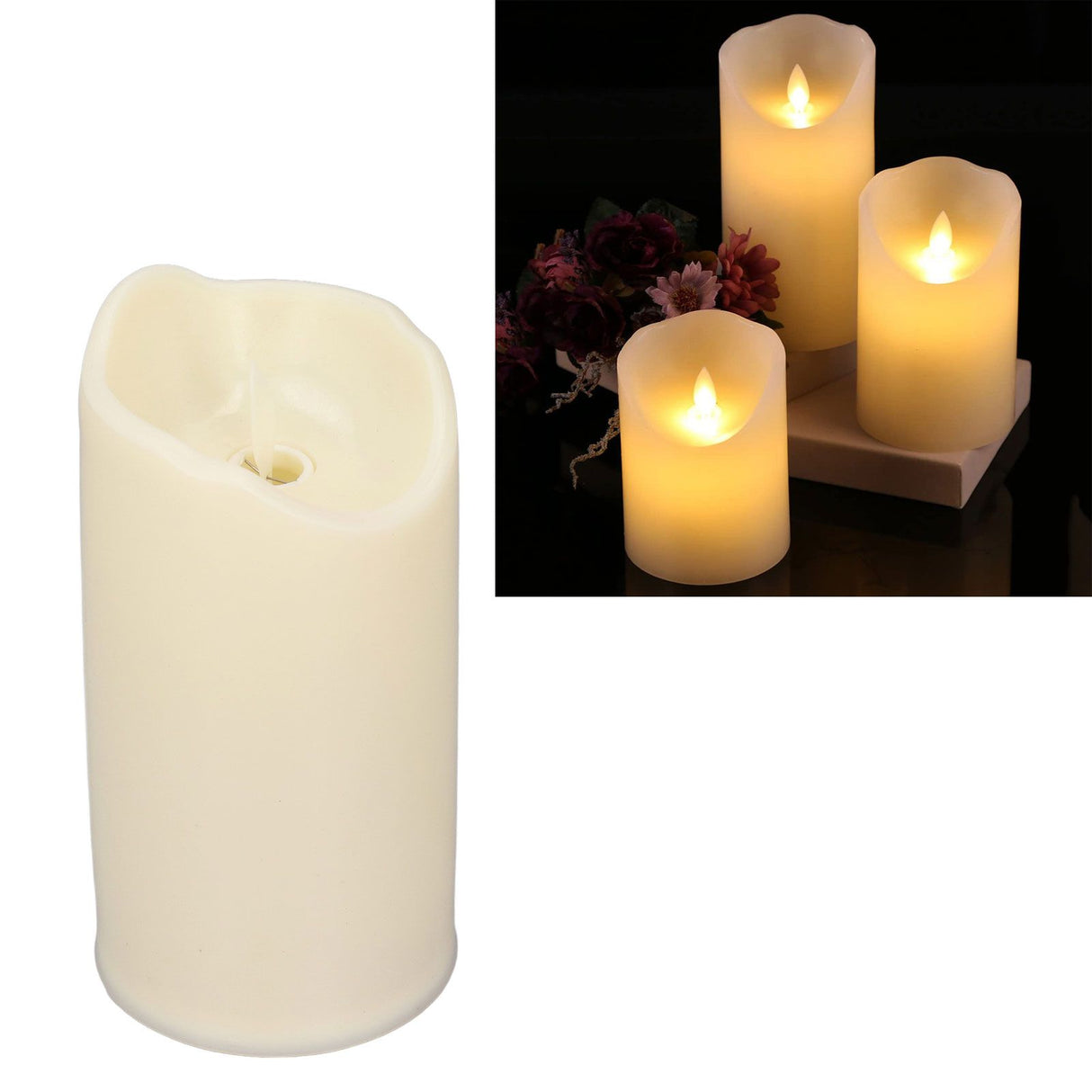 Flameless Candle LED Candlestick Electric Light Home Decoration for Party WeddingLarge
