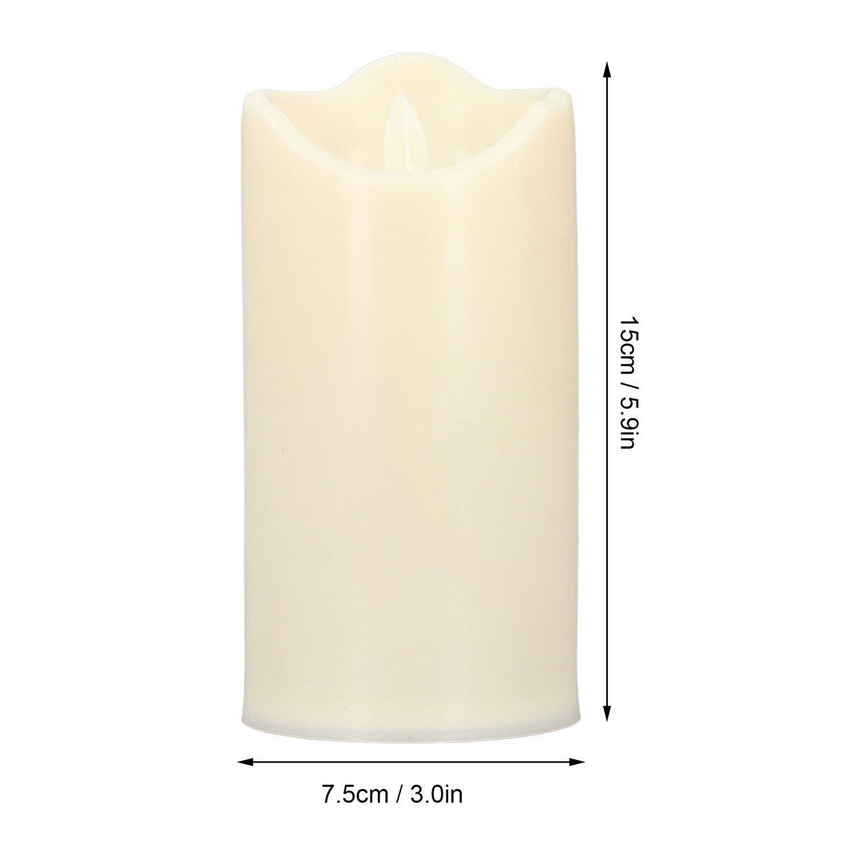 Flameless Candle LED Candlestick Electric Light Home Decoration for Party WeddingLarge